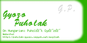 gyozo puholak business card